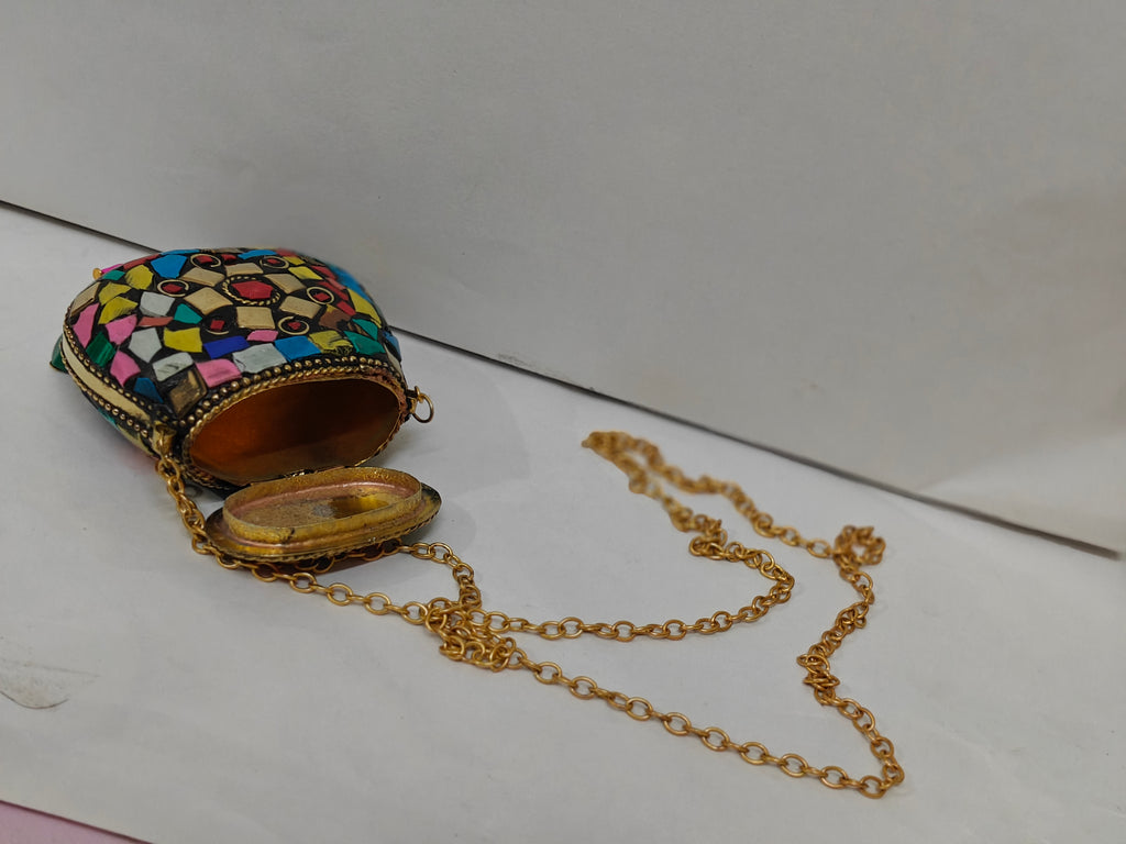 Rang Multicolour Mosaic Mini Purse | MyJhumki