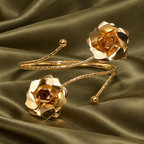 Gulab Twin Rose Gold-Tone Arm Cuff | MyJhumki