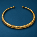 Kanika Textured Gold-Tone Collar Necklace | MyJhumki
