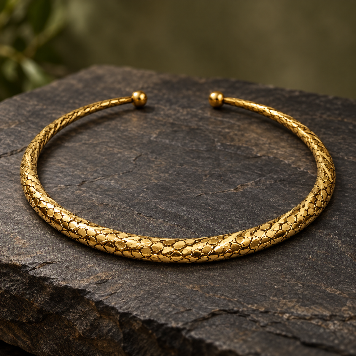 Kanika Textured Gold-Tone Collar Necklace | MyJhumki