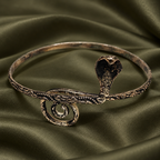 Naagika Cobra Antique-Silver-Tone Arm Cuff | MyJhumki