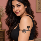 Naagika Cobra Antique-Silver-Tone Arm Cuff | MyJhumki