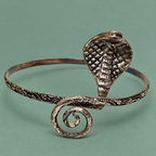 Nagesh Cobra Antique-Silver-Tone Arm Cuff | MyJhumki