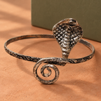 Nagesh Cobra Antique-Silver-Tone Arm Cuff | MyJhumki