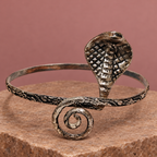 Nagesh Cobra Antique-Silver-Tone Arm Cuff | MyJhumki