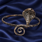 Nagesh Cobra Antique-Silver-Tone Arm Cuff | MyJhumki
