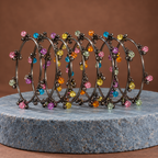 Rangjhan Multicolour Silver-Tone Kashmiri Bangles – Set of 8 | MyJhumki