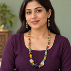 Rangtara Multicolour Beaded Necklace Set | MyJhumki
