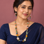 Rangtara Multicolour Beaded Necklace Set | MyJhumki