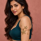 Tara Twin Starfish Gold-Tone Arm Cuff | MyJhumki
