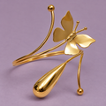 Titli Butterfly Teardrop Gold-Tone Arm Cuff | MyJhumki