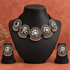 Aaina Phool Mirror Choker Set | MyJhumki