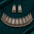 Aaranya Engraved Panel Choker Set | MyJhumki