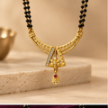Aarika Crescent Bloom Mangalsutra by MyJhumki