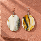Amara Marbled Oval Earrings | MyJhumki