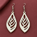 Ira Ivory Leaf Cutwork Earrings | MyJhumki