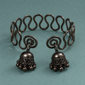 Leher Jhumka Oxidised Wire Cuff Bracelet | MyJhumki