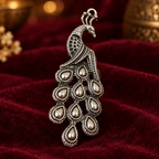 Mayura Cascade Oxidised Peacock Ring | MyJhumki