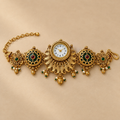 Meher Peacock Fan Kashmiri Jewellery Watch by MyJhumki