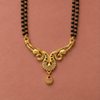 Morini Twin Peacock Gold-Tone Mangalsutra by MyJhumki