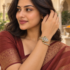 Naagmani Crystal Snake Bracelet Watch | MyJhumki