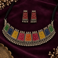 Navrang Folk Panel Choker Set | MyJhumki