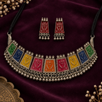 Navrang Folk Panel Choker Set | MyJhumki
