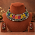 Navrang Folk Panel Choker Set | MyJhumki