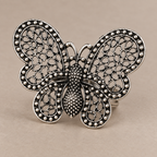 Noorjahan Oversized Oxidised Butterfly Ring | MyJhumki
