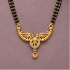 Phoolika Twin Blossom Gold-Tone Mangalsutra by MyJhumki