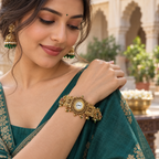 Rajsi Peacock Filigree Kashmiri Watch | MyJhumki