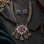 Rangrez Mandala Ghungroo Necklace Set | MyJhumki