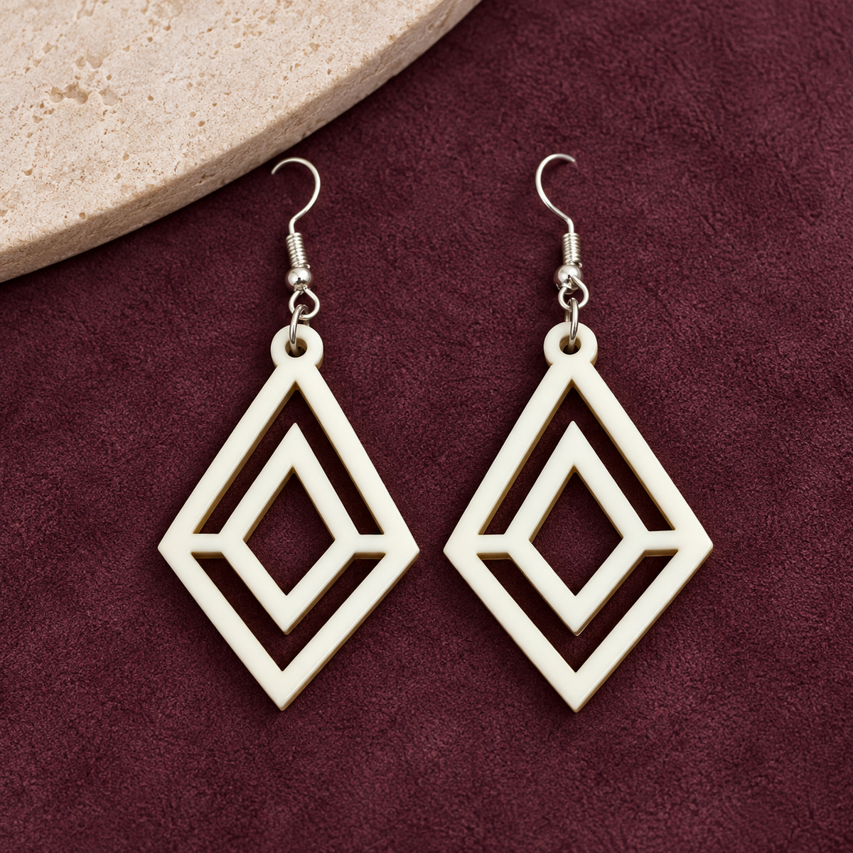 Riya Double Diamond Earrings | MyJhumki