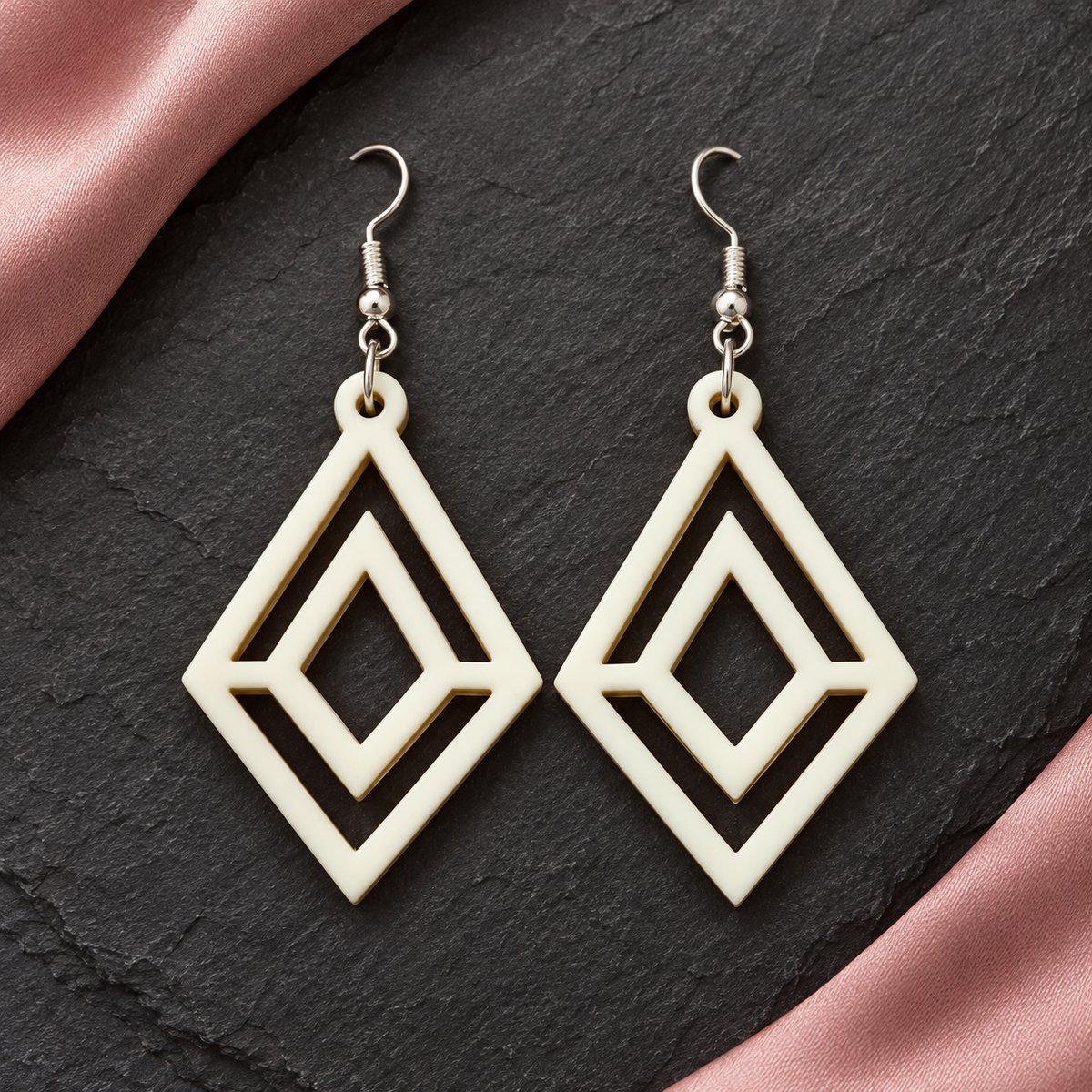 Riya Double Diamond Earrings | MyJhumki
