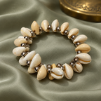 Samudra Ivory Cowrie Shell Bracelet | MyJhumki