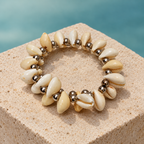 Samudra Ivory Cowrie Shell Bracelet | MyJhumki