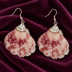 Samudra Rose Ivory Scallop Shell Earrings | MyJhumki