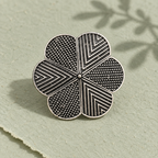 Shatpankhi Geometric Flower Ring | MyJhumki