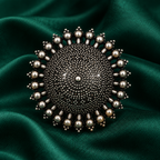 Surya Mandala Oversized Oxidised Ring | MyJhumki