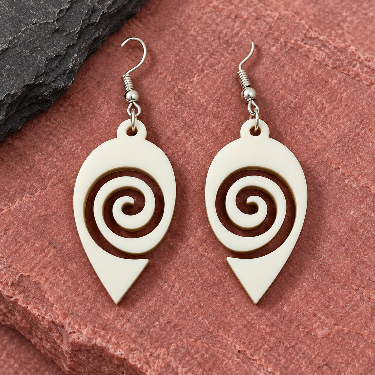 Tara Spiral Point Drop Earrings | MyJhumki