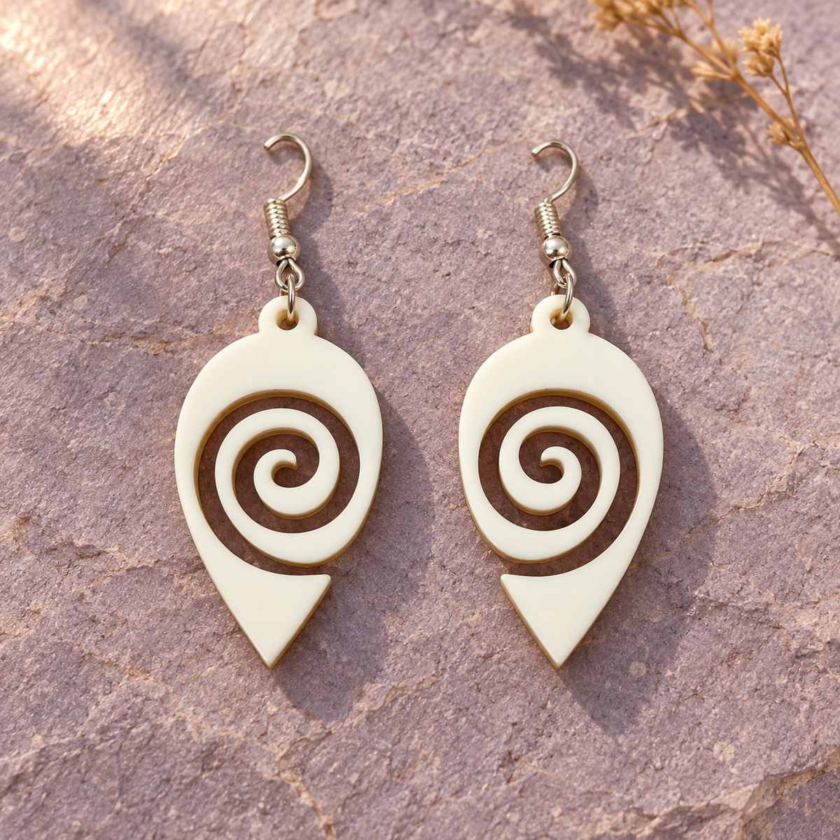 Tara Spiral Point Drop Earrings | MyJhumki