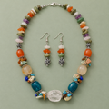 Tarang Multicolour Chip Bead Necklace Set | MyJhumki