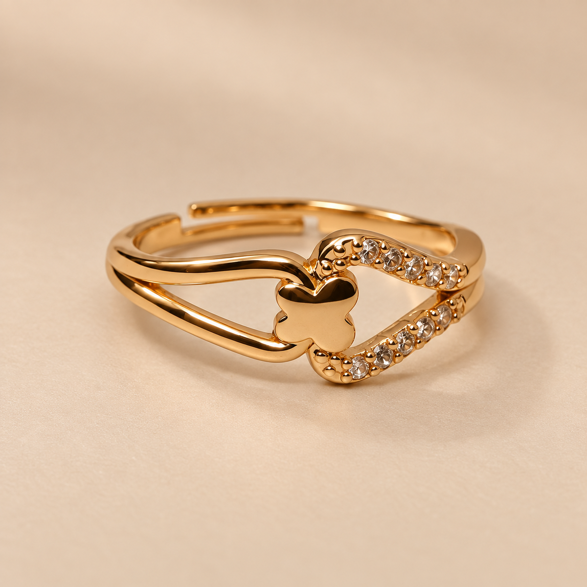 Titli Sparkle Adjustable Ring | MyJhumki