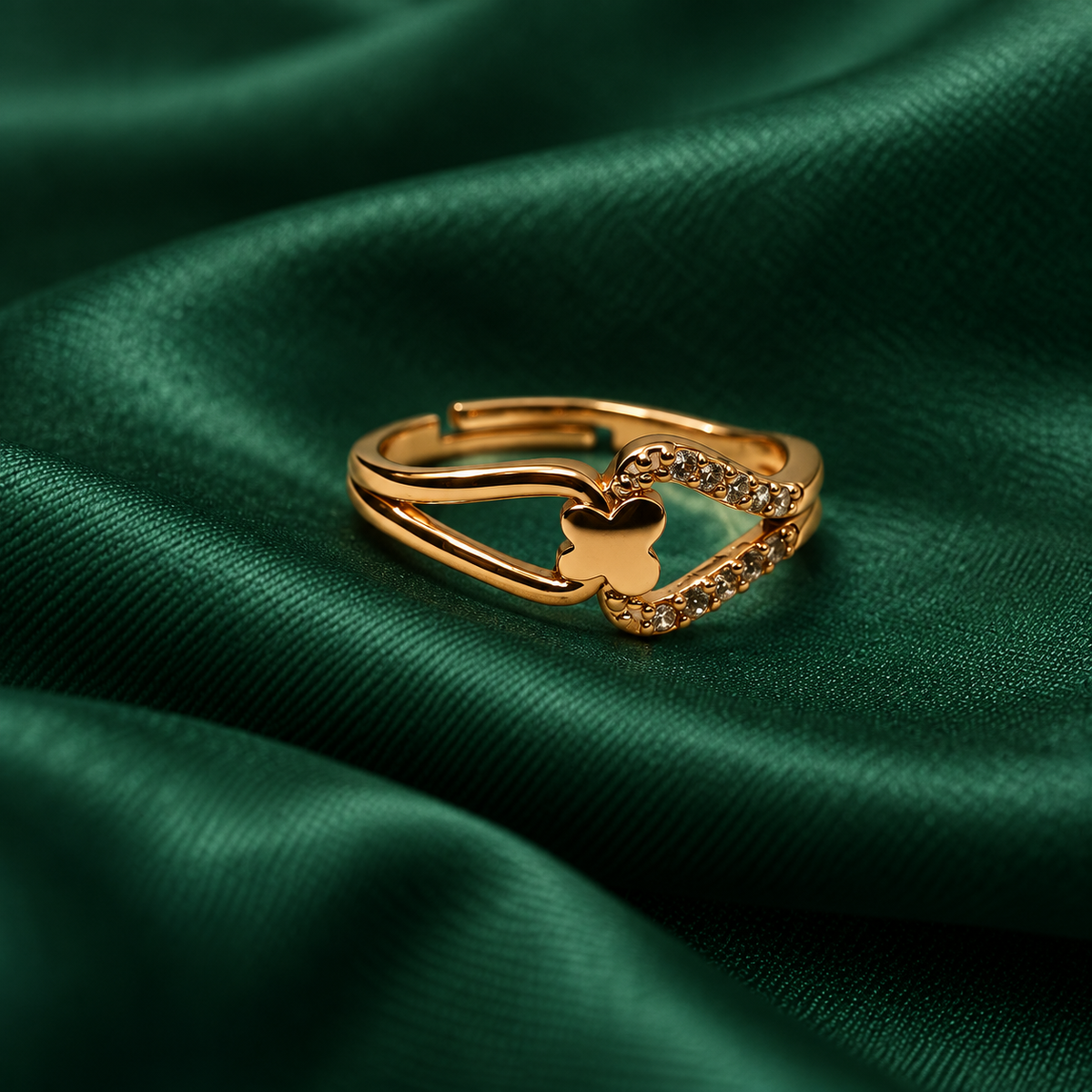 Titli Sparkle Adjustable Ring | MyJhumki
