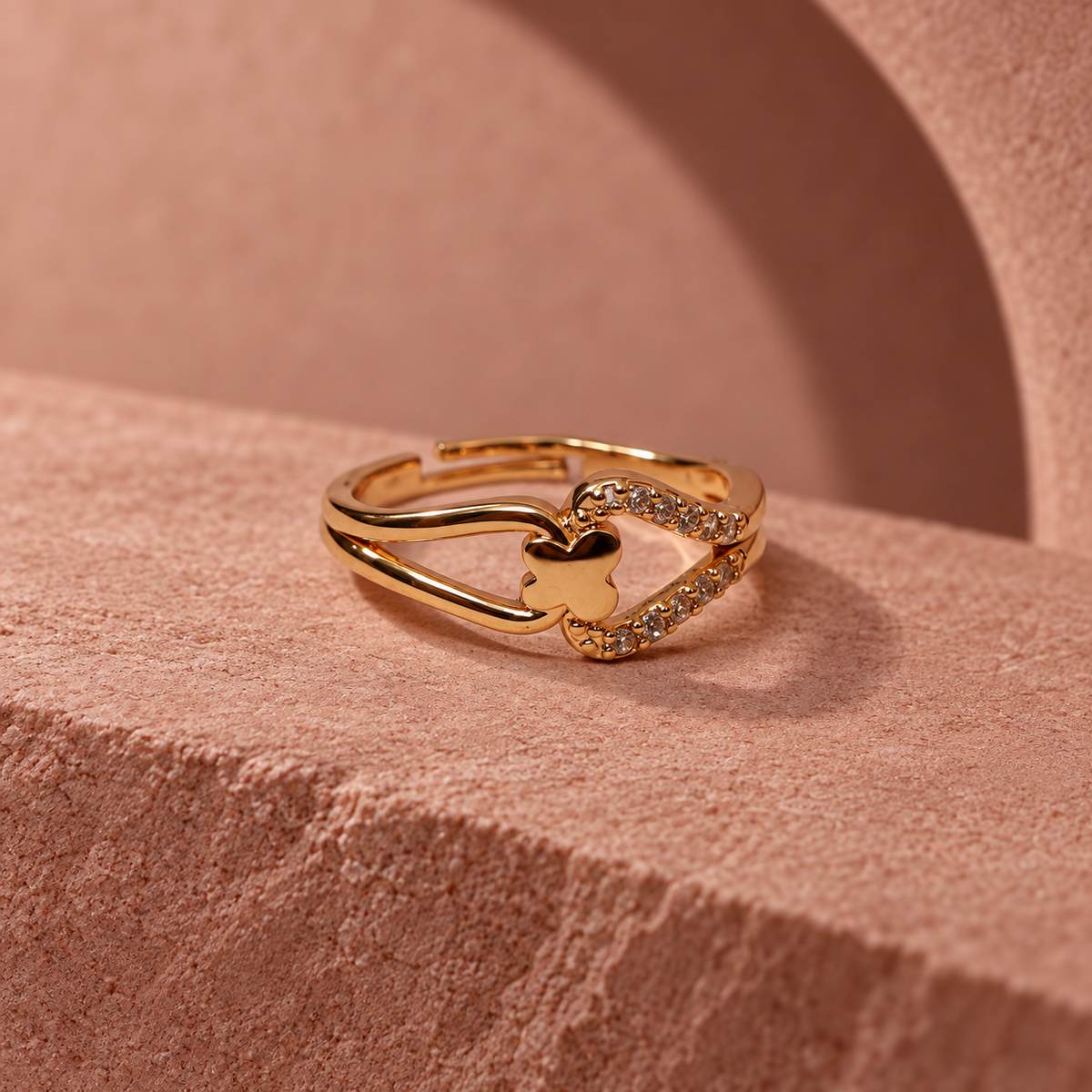 Titli Sparkle Adjustable Ring | MyJhumki