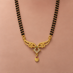Vanya Diamond Wing Gold-Tone Mangalsutra by MyJhumki