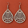 Ziya Geometric Teardrop Earrings | MyJhumki