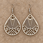 Ziya Geometric Teardrop Earrings | MyJhumki