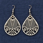 Ziya Geometric Teardrop Earrings | MyJhumki