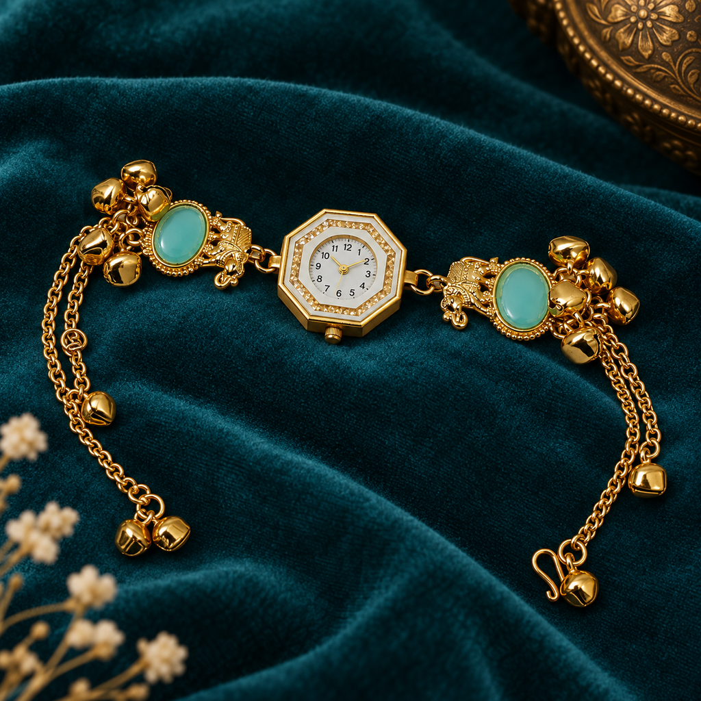 Zoya Firoza Ghungroo Kashmiri Watch | MyJhumki